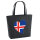Filz Shopper Island Flagge Herz 22 Liter