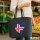 Filz Shopper Island Flagge Herz 22 Liter
