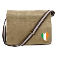 Umhängetasche Irland Flagge Herz 14 Liter