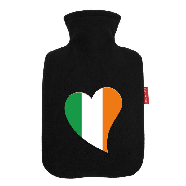 Wärmflasche Irland Flagge Herz