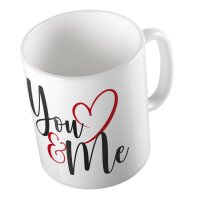 Kaffeetasse You & Me Weiß 330ml