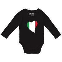 Baby Body Italien Flagge Herz