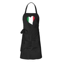 Sch&uuml;rze Italien Flagge Herz mit Taschen