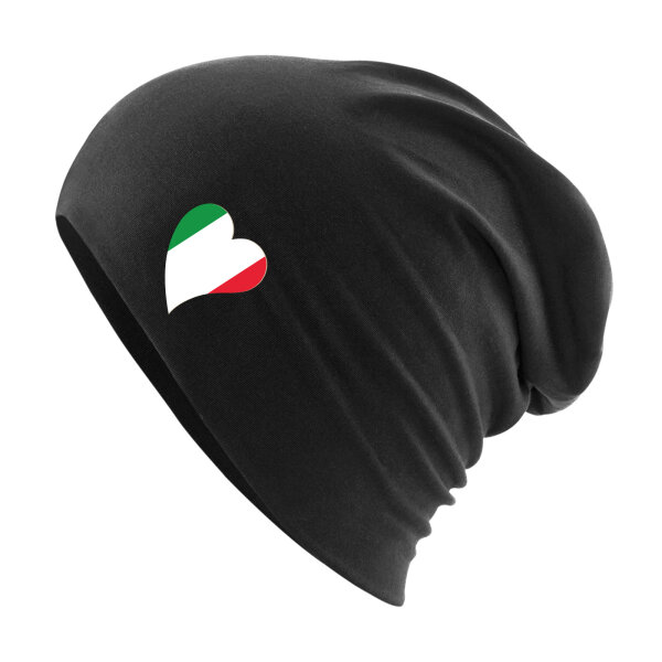 Beanie Italien Flagge Herz