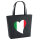 Filz Shopper Italien Flagge Herz 22 Liter
