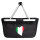 Einkaufskorb faltbar Italien Flagge Herz 20 Liter Black