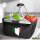 Einkaufskorb faltbar Italien Flagge Herz 20 Liter Black
