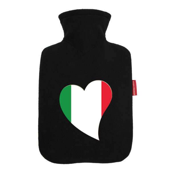 Wärmflasche Italien Flagge Herz