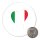 Magnet Italien Flagge Herz 59mm Kühlschrankmagnet