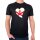 Herren T-Shirt Jersey Flagge Herz