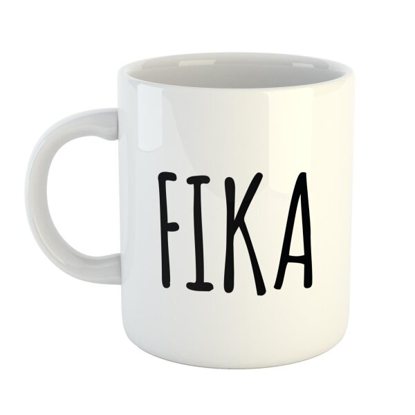 Kaffeetasse FIKA Kaffeepause Weiß 330ml