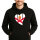 Unisex Hoodie Jersey Flagge Herz