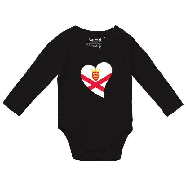 Baby Body Jersey Flagge Herz