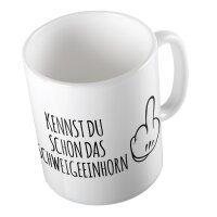 Kaffeetasse Kennst du das Schweigeeinhorntelfinger Weiß 330ml
