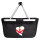 Einkaufskorb faltbar Jersey Flagge Herz 20 Liter Black