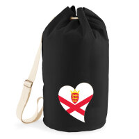 Seesack Jersey Flagge Herz 20 Liter Black