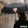 Regenschirm Jersey Flagge Herz 98cm Schwarz