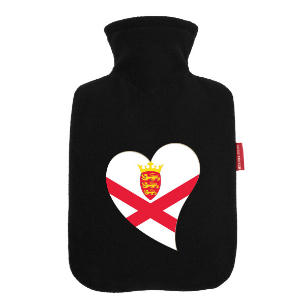 Wärmflasche Jersey Flagge Herz