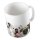 Kaffeetasse Hunde Welpen Weiß 330ml