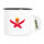 Emaille Tasse Jersey Flagge Herz 300ml Vintage
