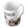 Kaffeetasse Hunde Welpen Aufwachen Weiß 330ml