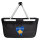 Einkaufskorb faltbar Kosovo Flagge Herz 20 Liter Black