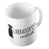 Kaffeetasse Labrador Weiß 330ml