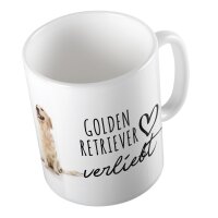Kaffeetasse Golden Retriever Weiß 330ml