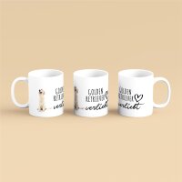 Kaffeetasse Golden Retriever Weiß 330ml