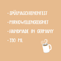 Kaffeetasse Schäferhund Weiß 330ml