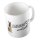 Kaffeetasse Schäferhund Weiß 330ml