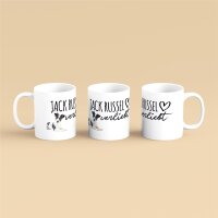 Kaffeetasse Jack Russel Weiß 330ml