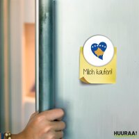 Magnet Kosovo Flagge Herz 59mm K&uuml;hlschrankmagnet