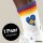 Unisex Socken Kosovo Flagge Herz Baumwolle