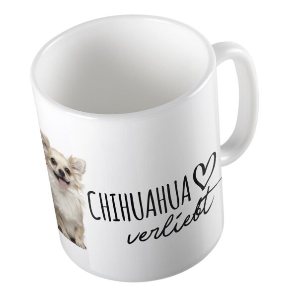 Kaffeetasse Chihuahua Weiß 330ml