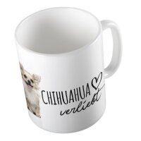 Kaffeetasse Chihuahua Weiß 330ml