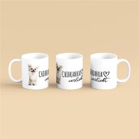 Kaffeetasse Chihuahua Weiß 330ml