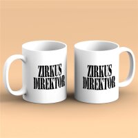 Kaffeetasse Zirkusdirektor für Chefs Weiß 330ml
