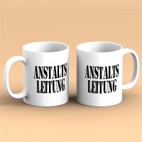 Kaffeetasse Anstaltsleitung für Chefs Weiß 330ml