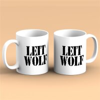 Kaffeetasse Leitwolf für Chefs Weiß 330ml