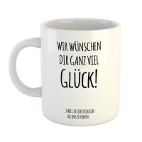 Kaffeetasse Viel Glück, bessere Kollegen zu finden Weiß 330ml