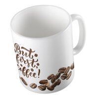 Kaffeetasse Life is short enjoy your Coffee Weiß 330ml
