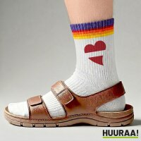 Unisex Socken Lettland Flagge Herz Baumwolle