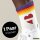 Unisex Socken Lettland Flagge Herz Baumwolle