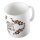 Kaffeetasse All you need is Coffee Kaffeebohnen Weiß 330ml