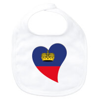 Baby L&auml;tzchen Liechtenstein Flagge Herz...