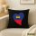 Kissen Liechtenstein Flagge Herz 40x40cm