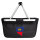 Einkaufskorb faltbar Liechtenstein Flagge Herz 20 Liter Black