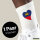 Unisex Socken Liechtenstein Flagge Herz Baumwolle