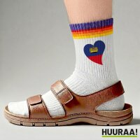 Unisex Socken Liechtenstein Flagge Herz Baumwolle